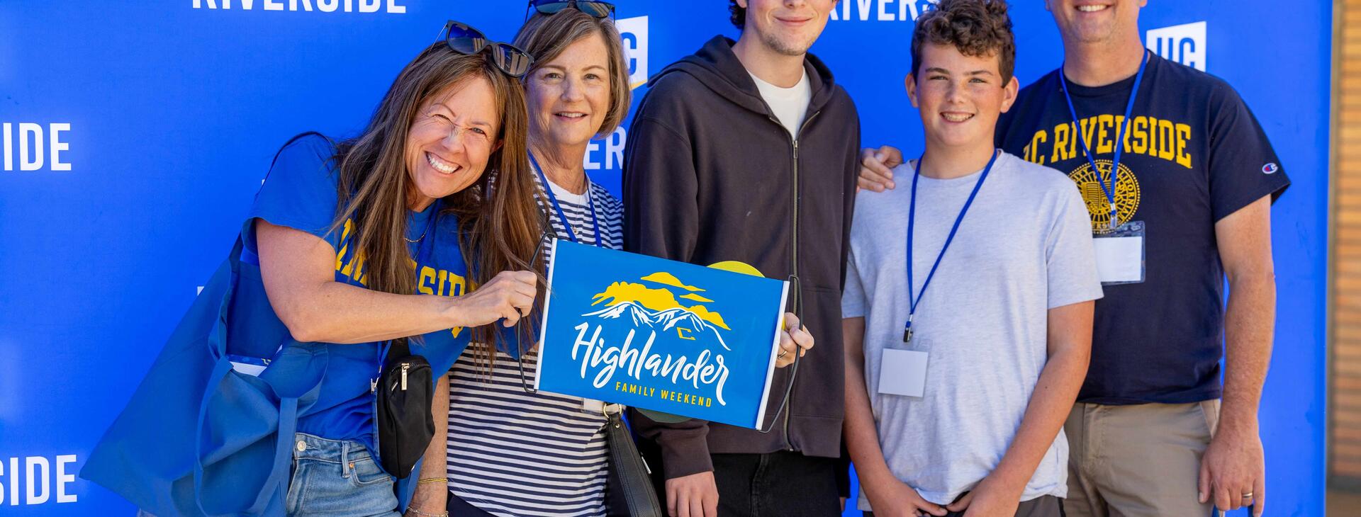 Family Photo at Family Weekend